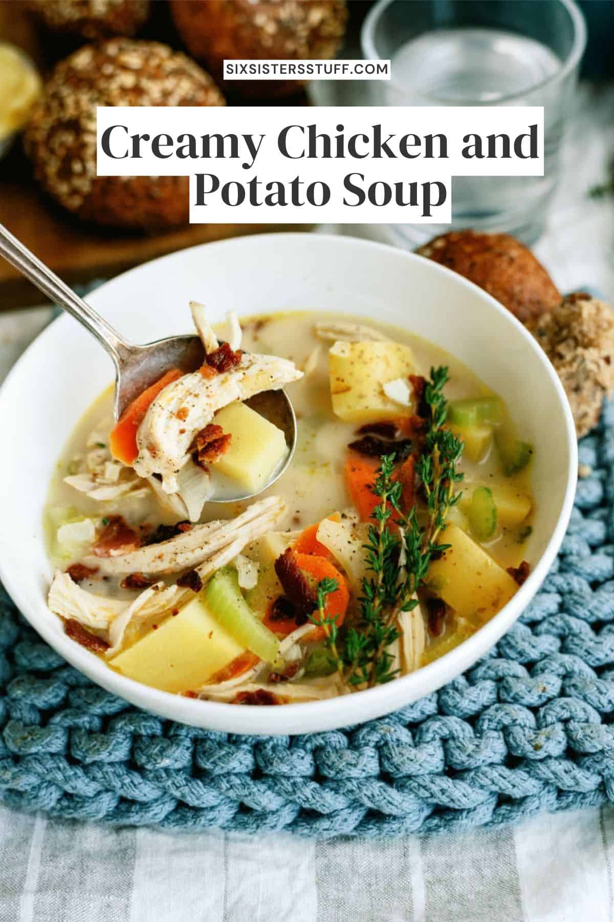 Creamy Chicken and Potato Soup Recipe - Six Sisters' Stuff