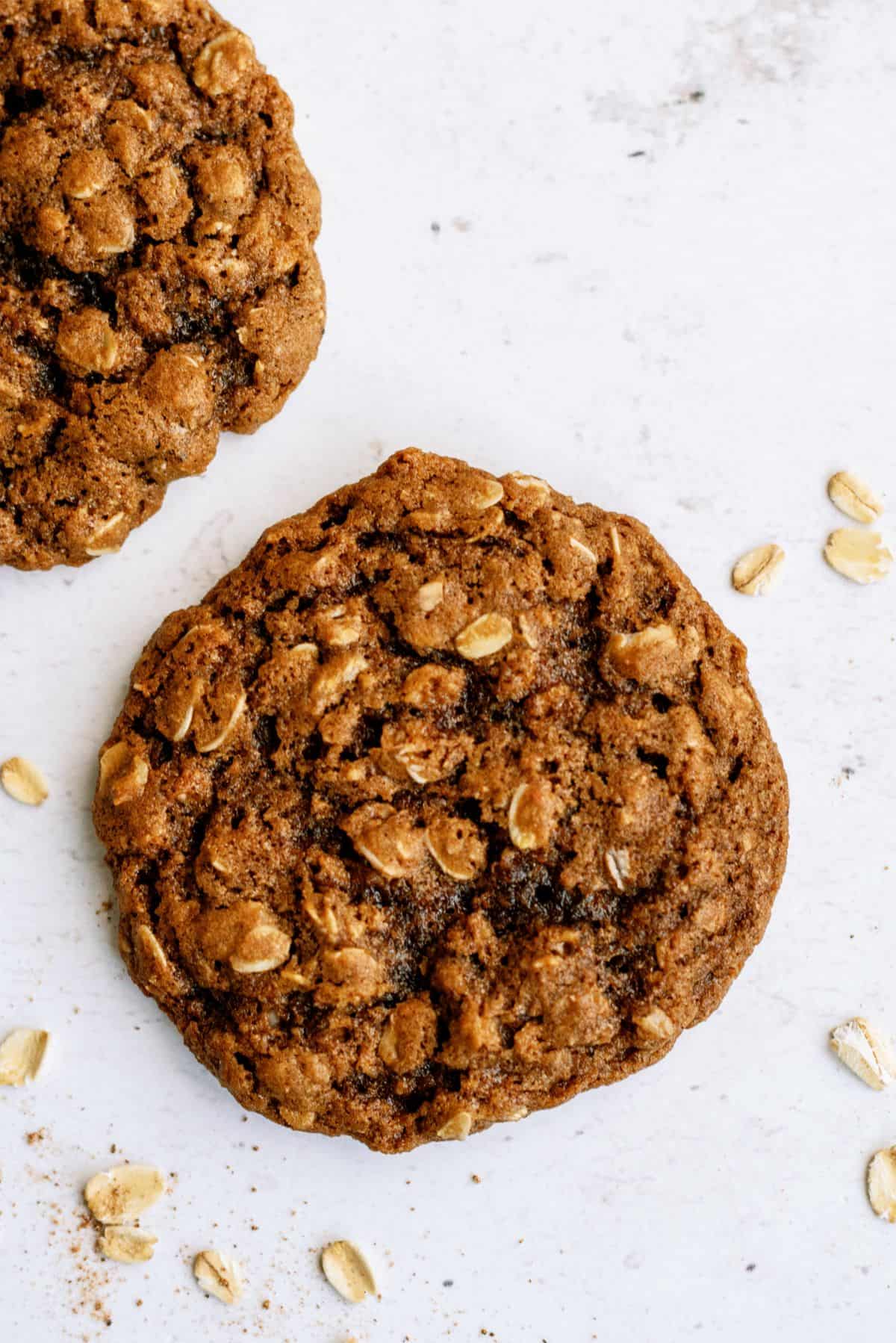 Top view of Oatmeal Gingerbread Cookies