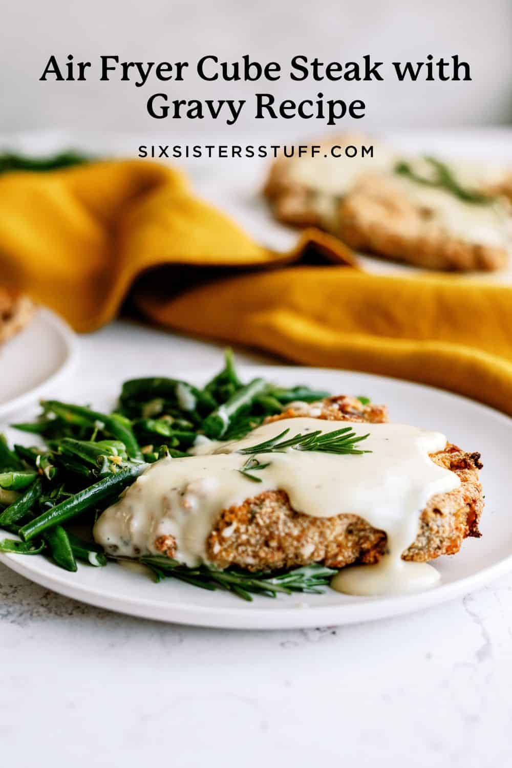 Air Fryer Cube Steak with Gravy Recipe