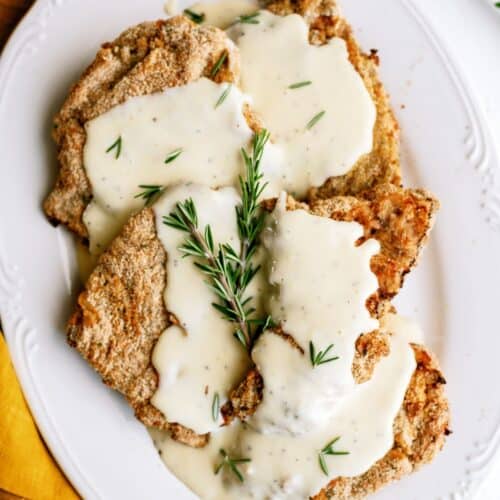 Air Fryer Cube Steak with Gravy Recipe