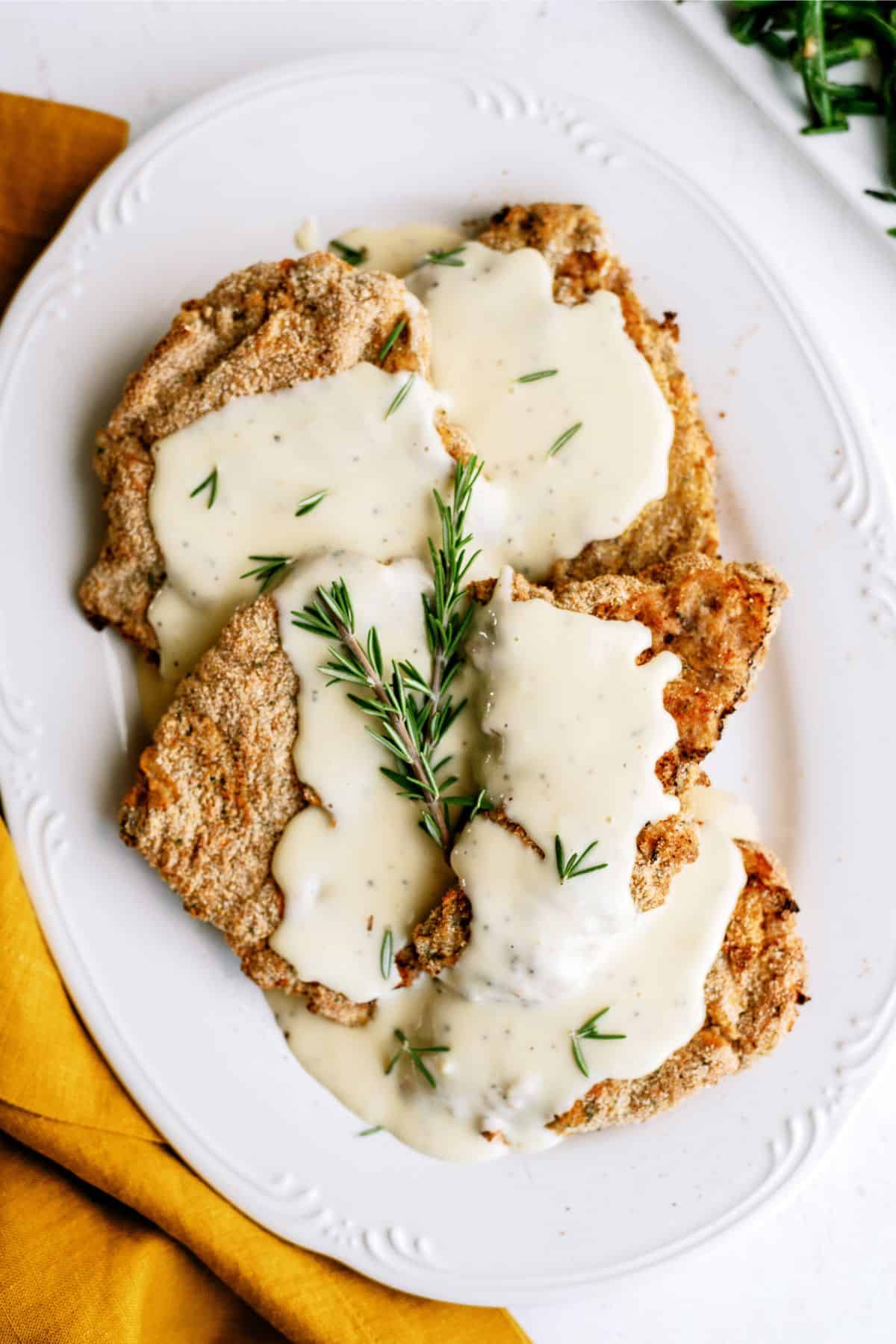 Air Fryer Cube Steak with Gravy Recipe