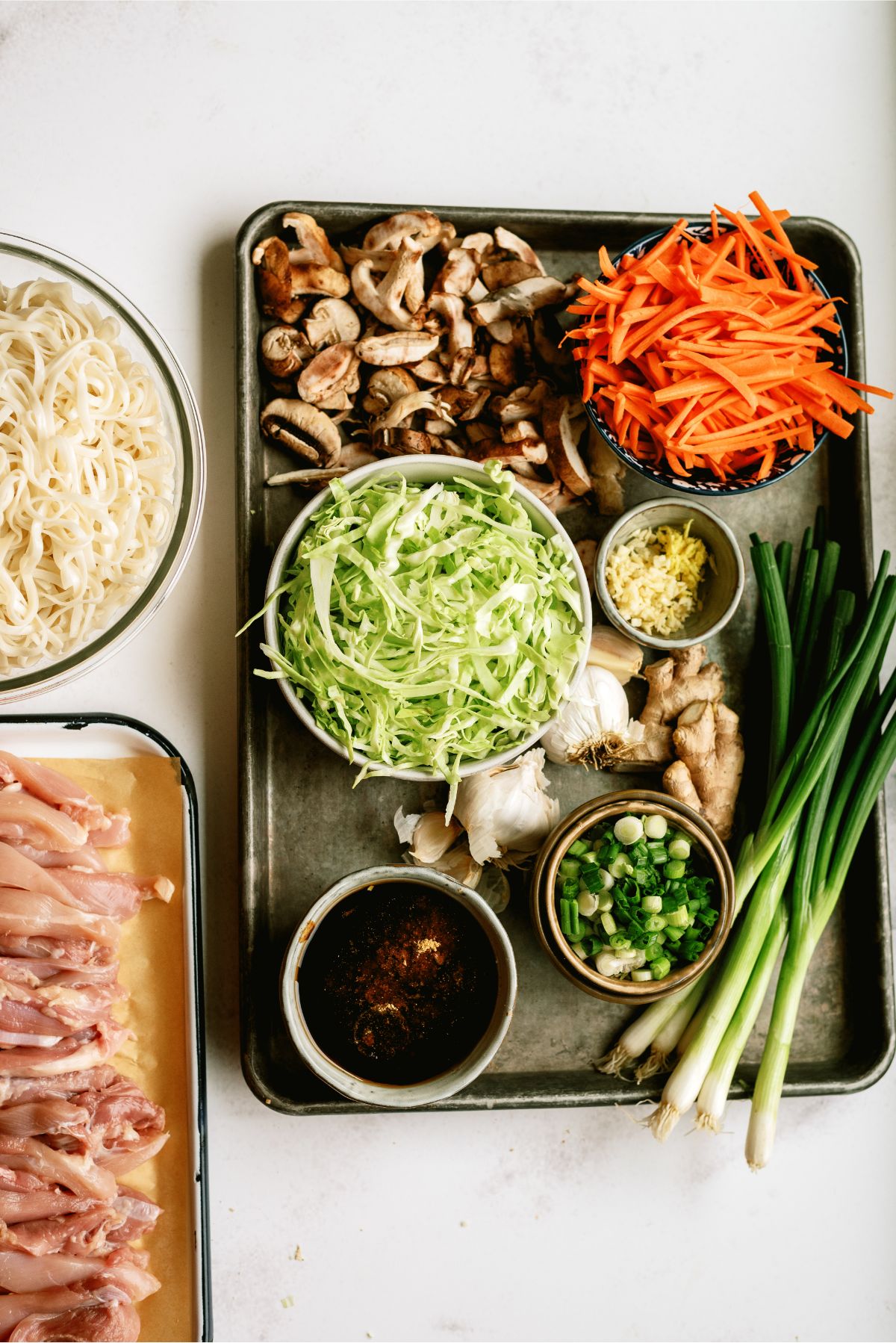 Ingredients needed to make Chow Mein Recipe