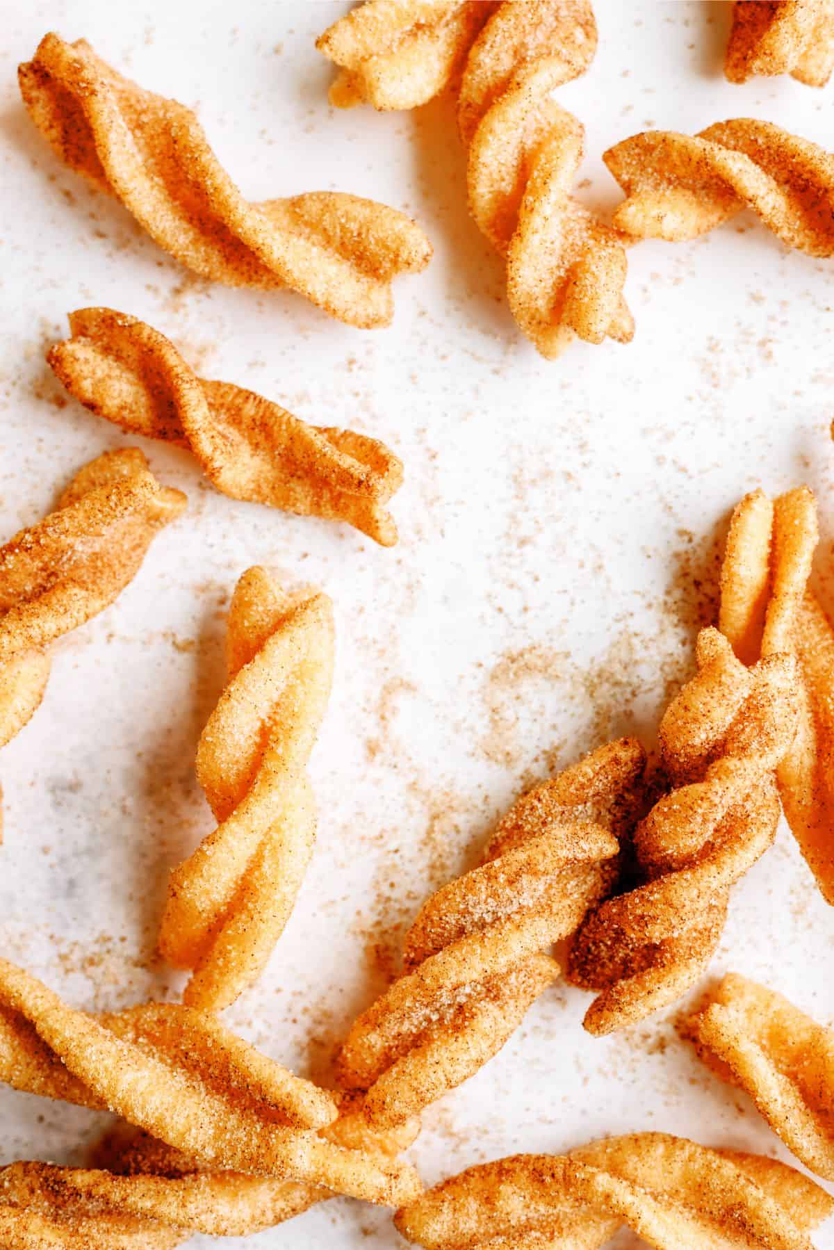 Copycat Taco Bell Cinnamon Twists on a counter