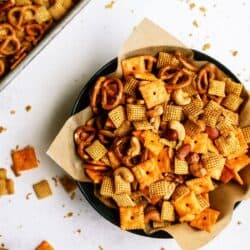 slow cooker savory chex mix