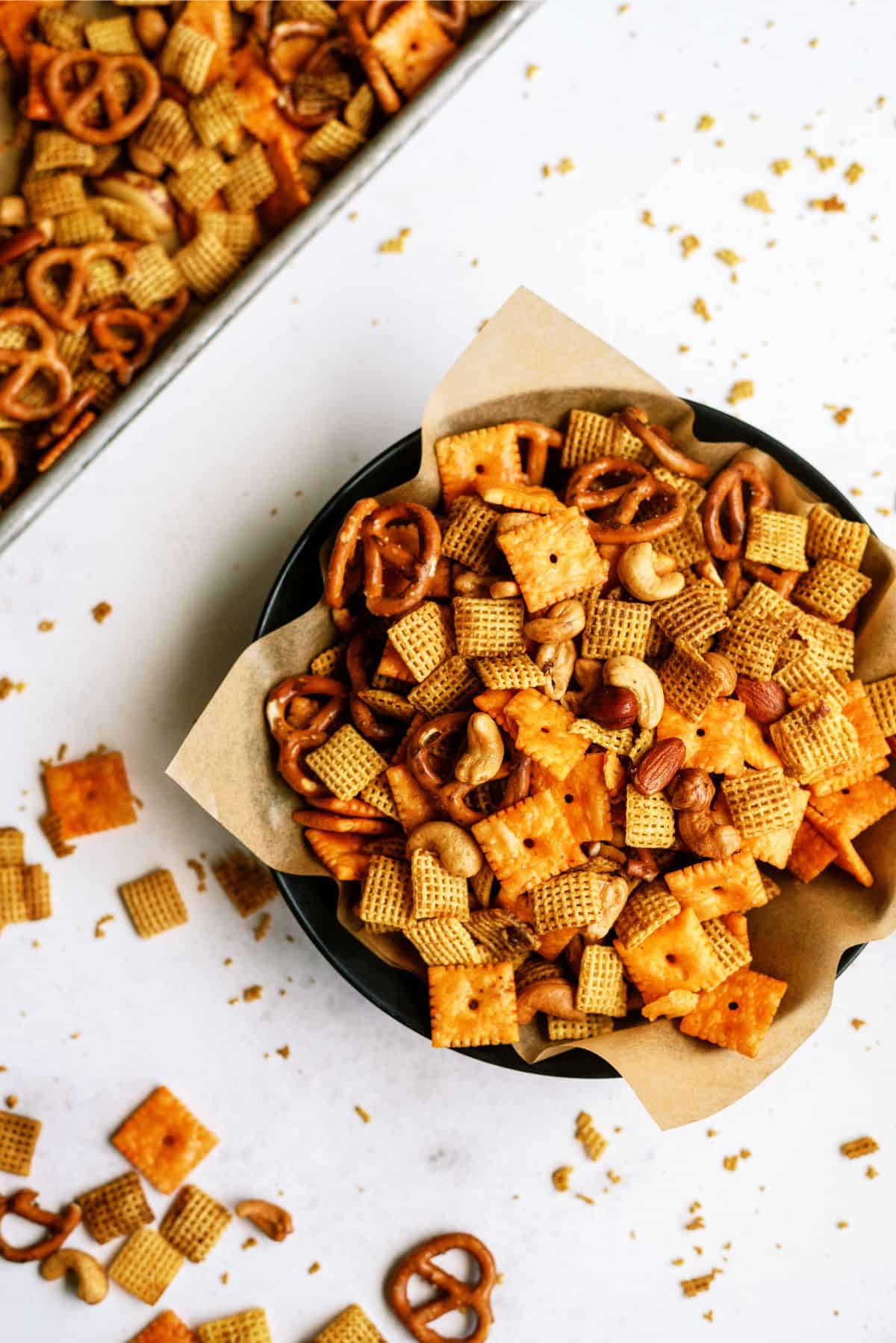 Slow Cooker Savory Chex Mix