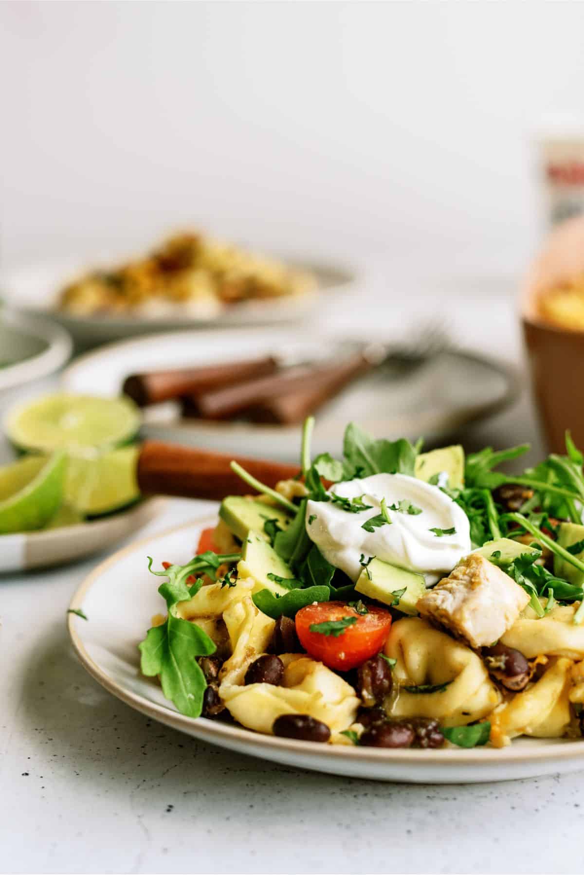 A serving of Turkey Mexican Casserole on a plate