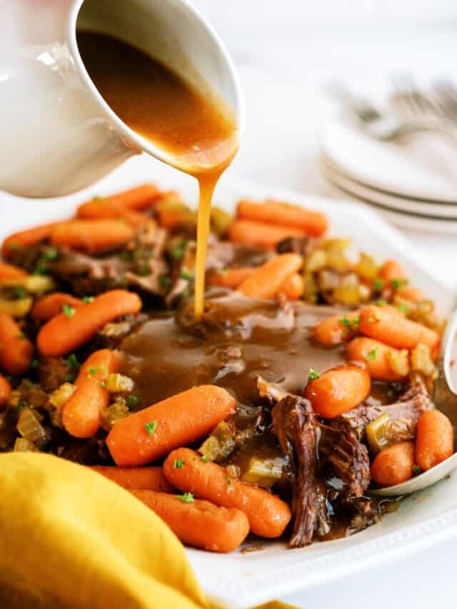 Slow Cooker Balsamic Pot Roast Recipe Six Sisters' Stuff