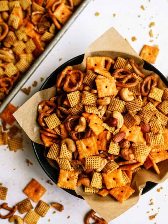 Slow Cooker Savory Chex Mix Recipe Six Sisters' Stuff