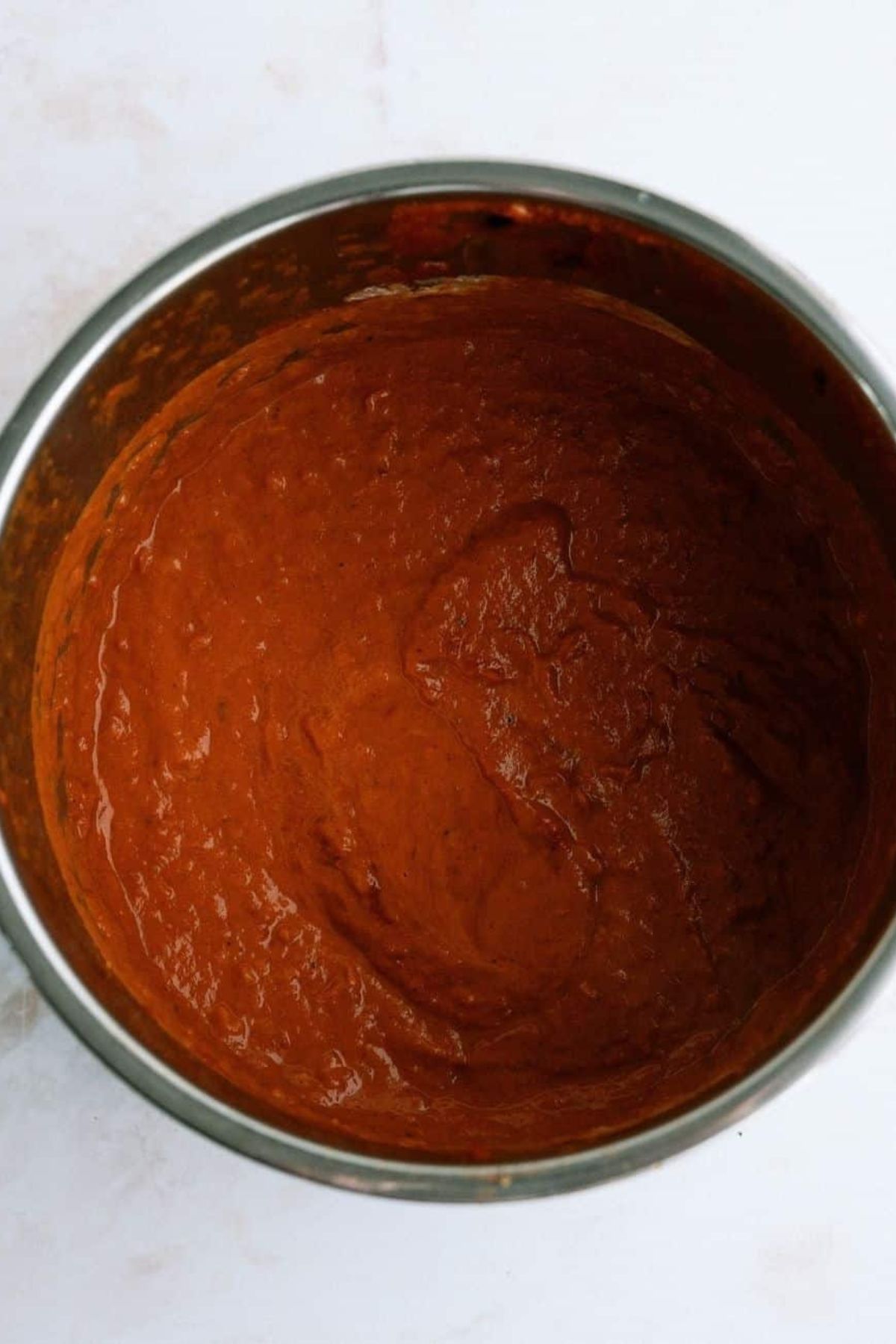 Butter chicken sauce in the Instant Pot.