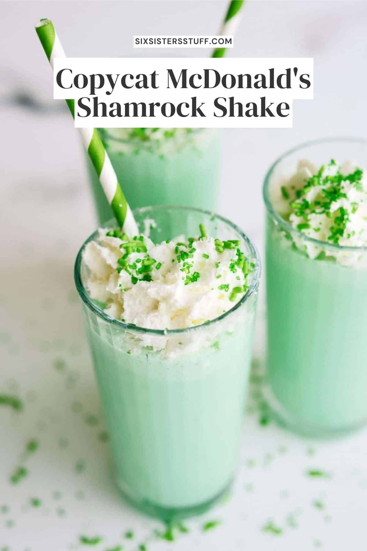 Copycat McDonald's Shamrock Shake Recipe - Six Sisters' Stuff