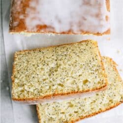 glazed almond poppy seed bread