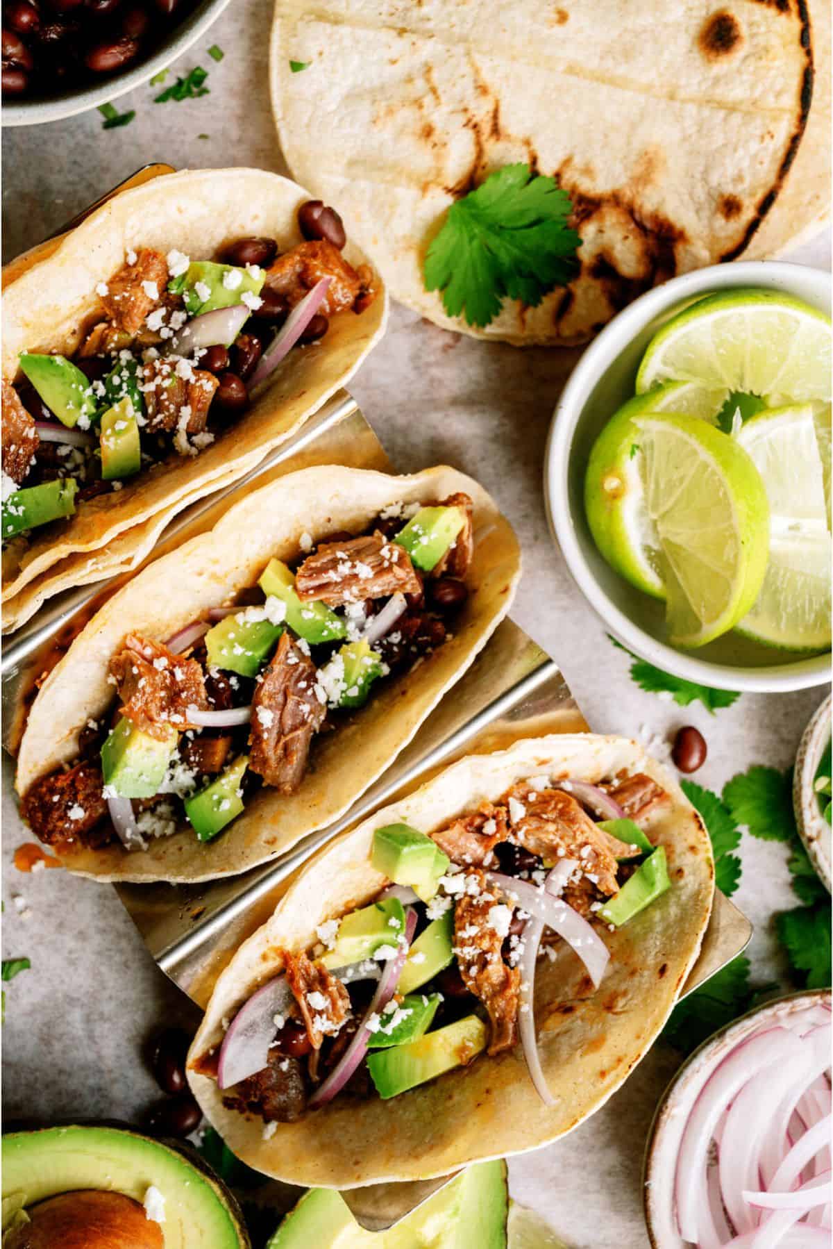 Instant Pot Honey Chipotle Pork Tacos