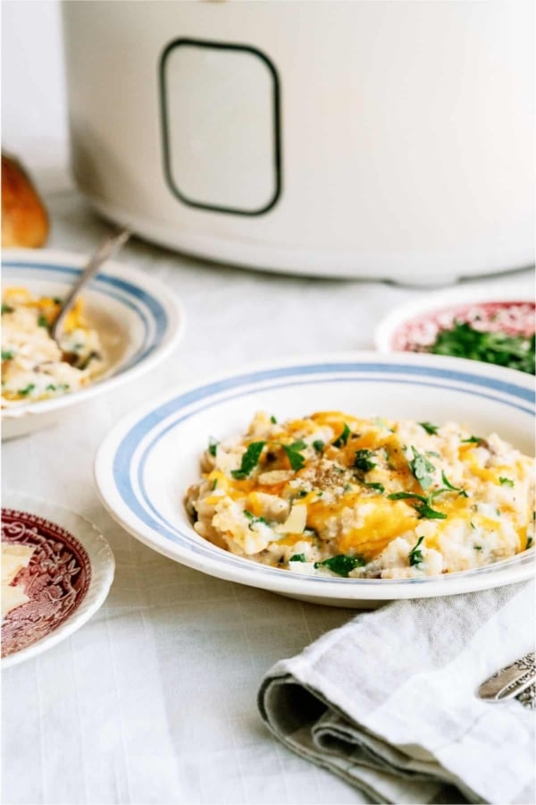 slow cooker parmesan chicken and rice