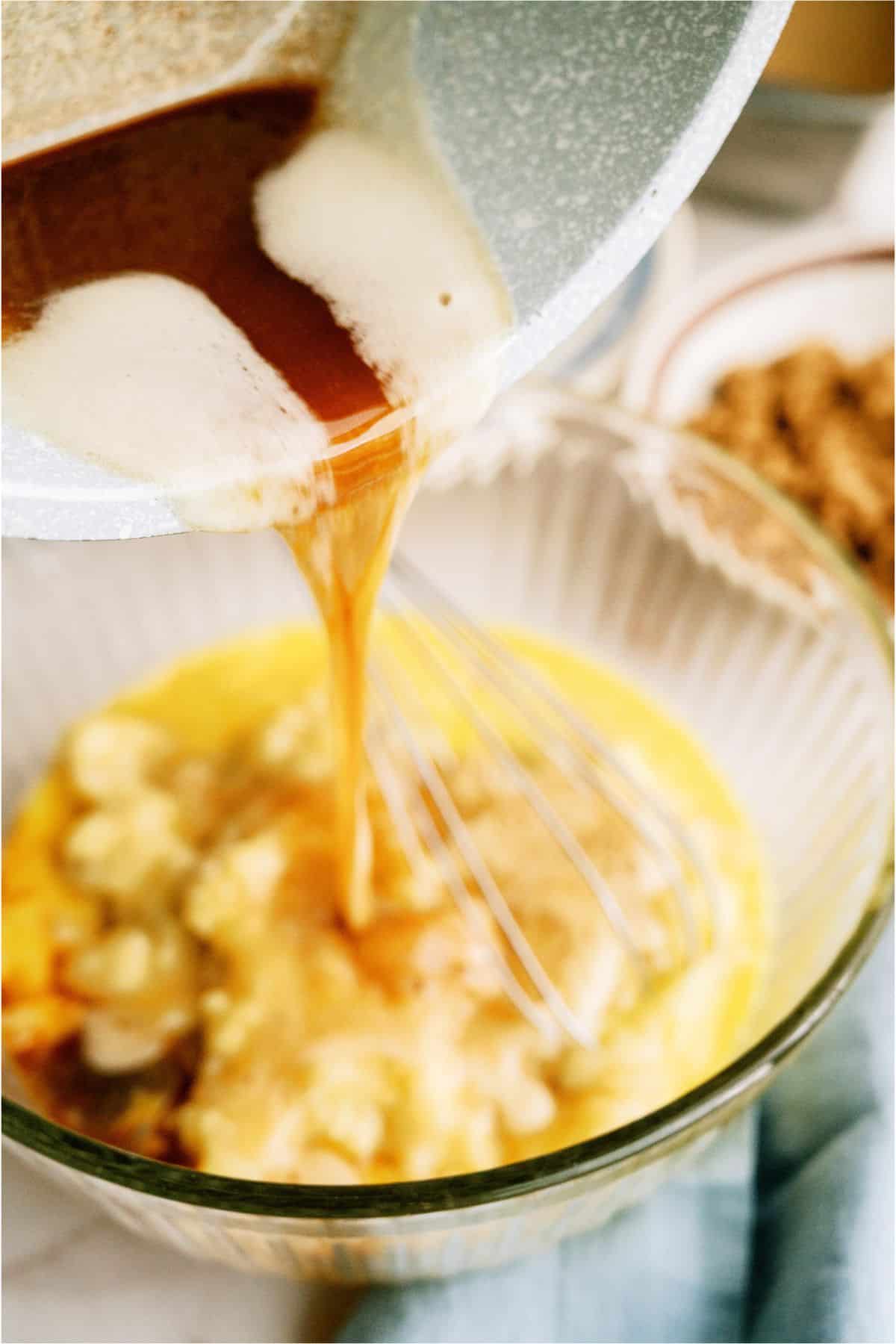 Adding browned butter to banana bread batter