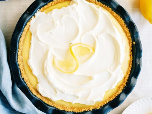 Creamy Lemon Pie Recipe - Six Sisters' Stuff