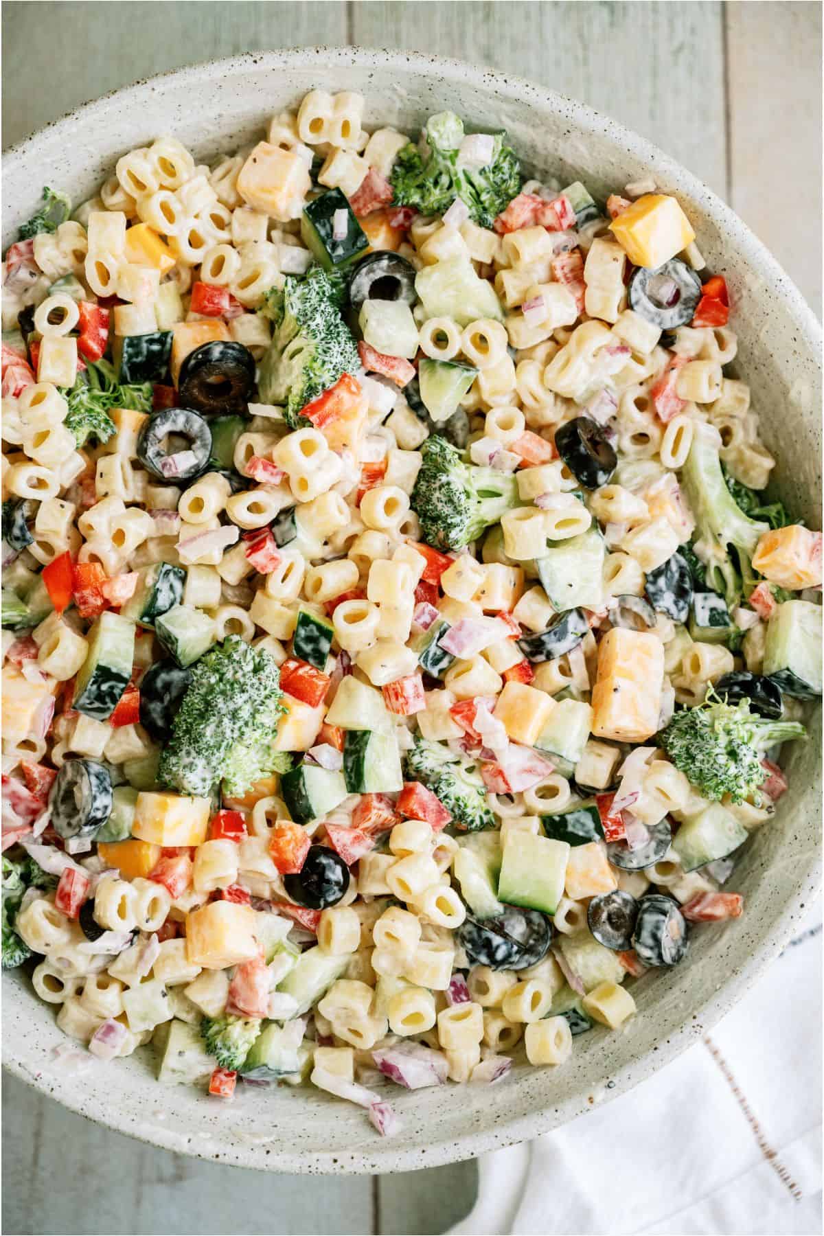 Easy Creamy Pasta Salad Creamy Summer Pasta Salad Recipe 6 Points