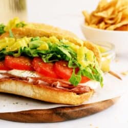 hot italian trio sandwiches