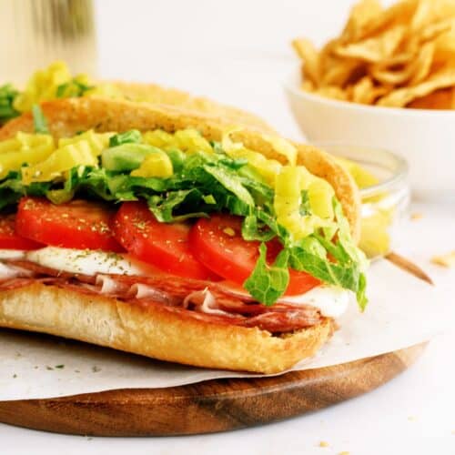 hot italian trio sandwiches