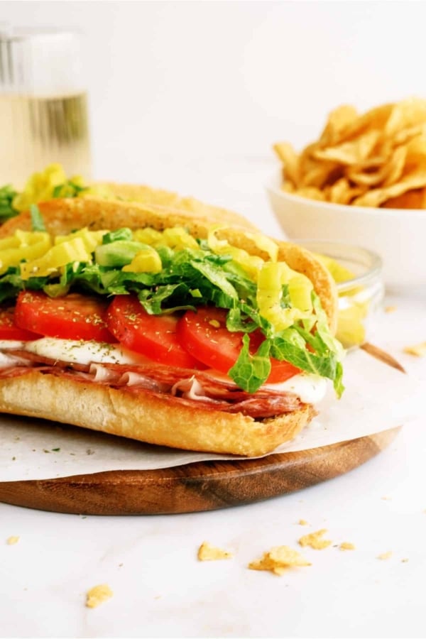 hot italian trio sandwiches