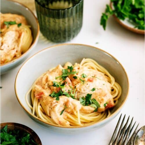slow cooker chicken spaghetti