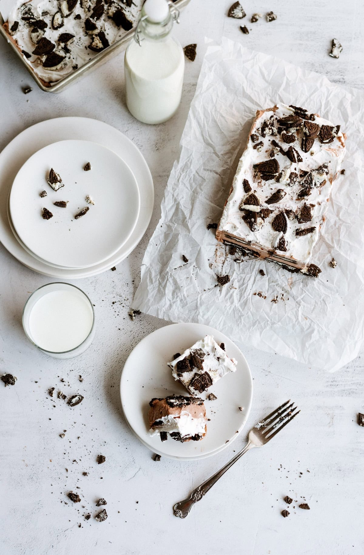 Oreo IceBox Cake