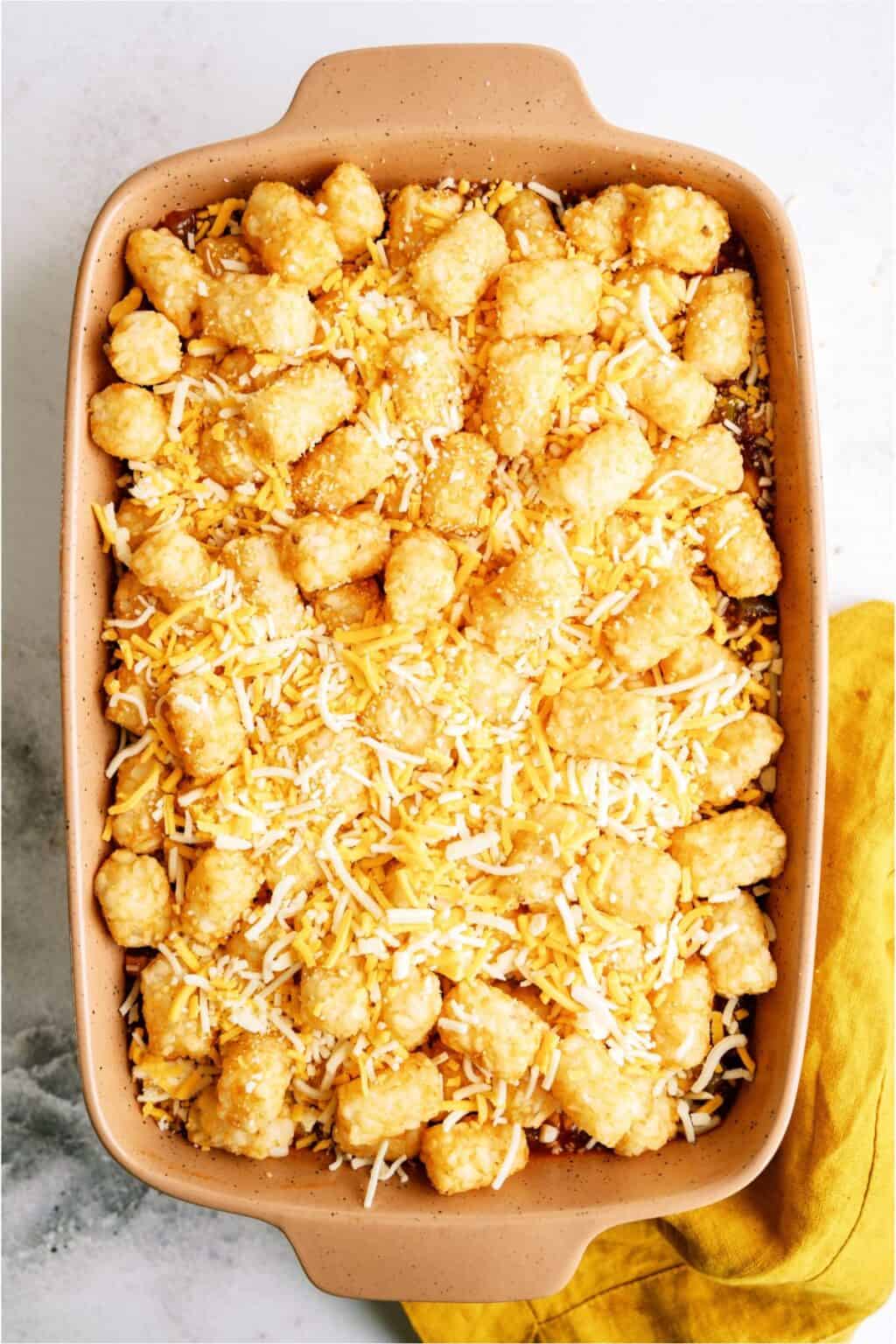 BBQ Tater Tot Casserole Six Sisters' Stuff