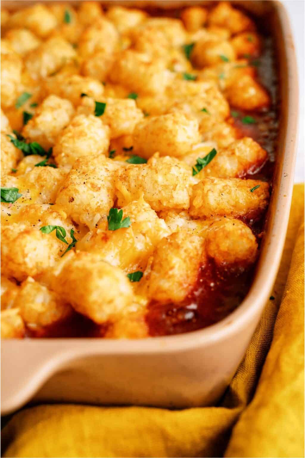 BBQ Tater Tot Casserole Six Sisters' Stuff