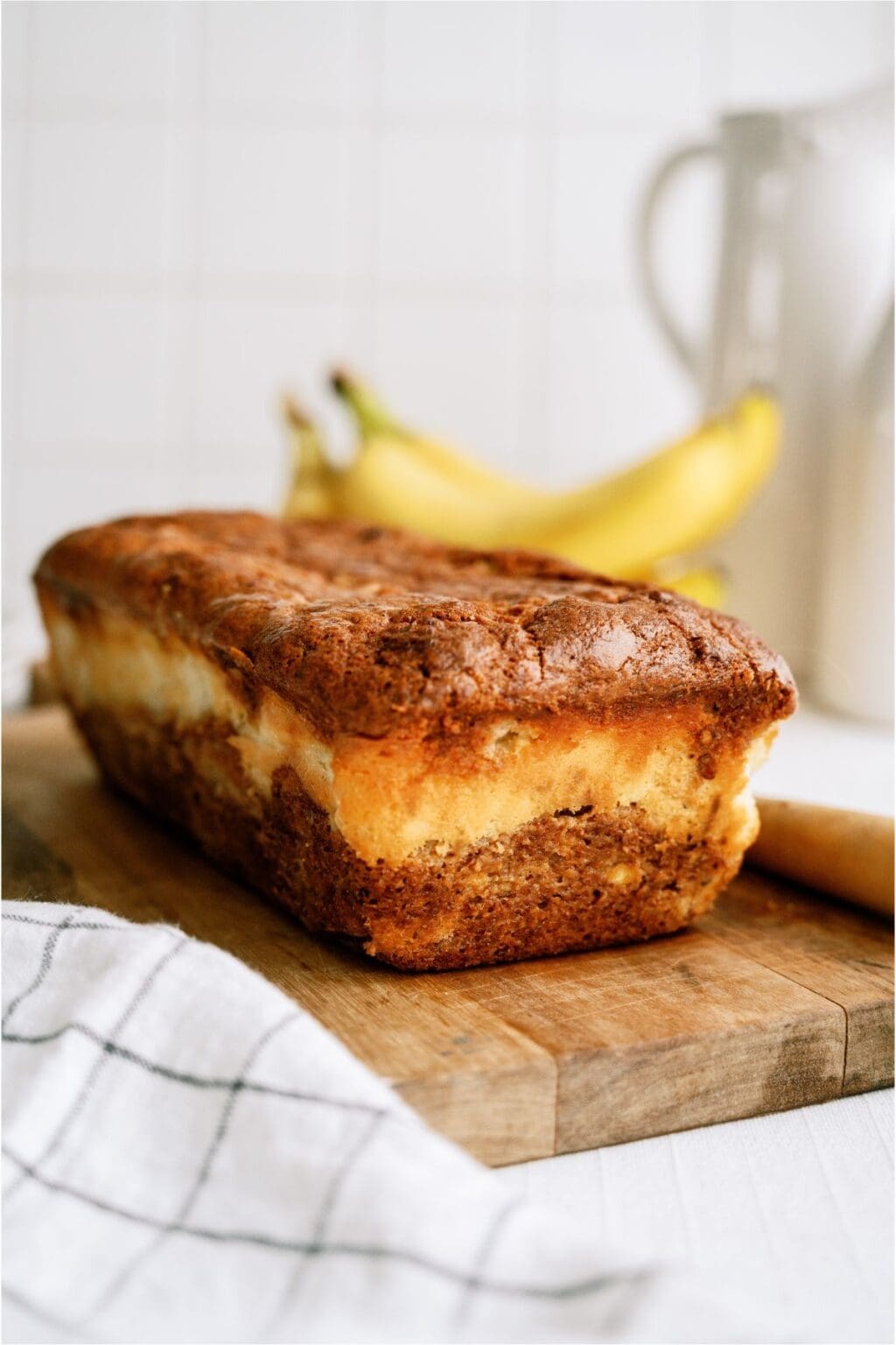 View of Cream Cheese Banana Bread Recipe - Six Sisters' Stuff