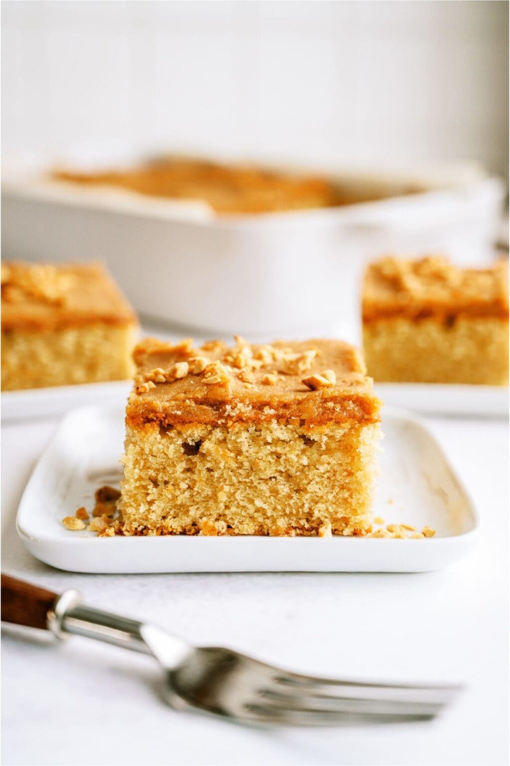 Peanut Butter Sheet Cake Recipe- Six Sisters' Stuff