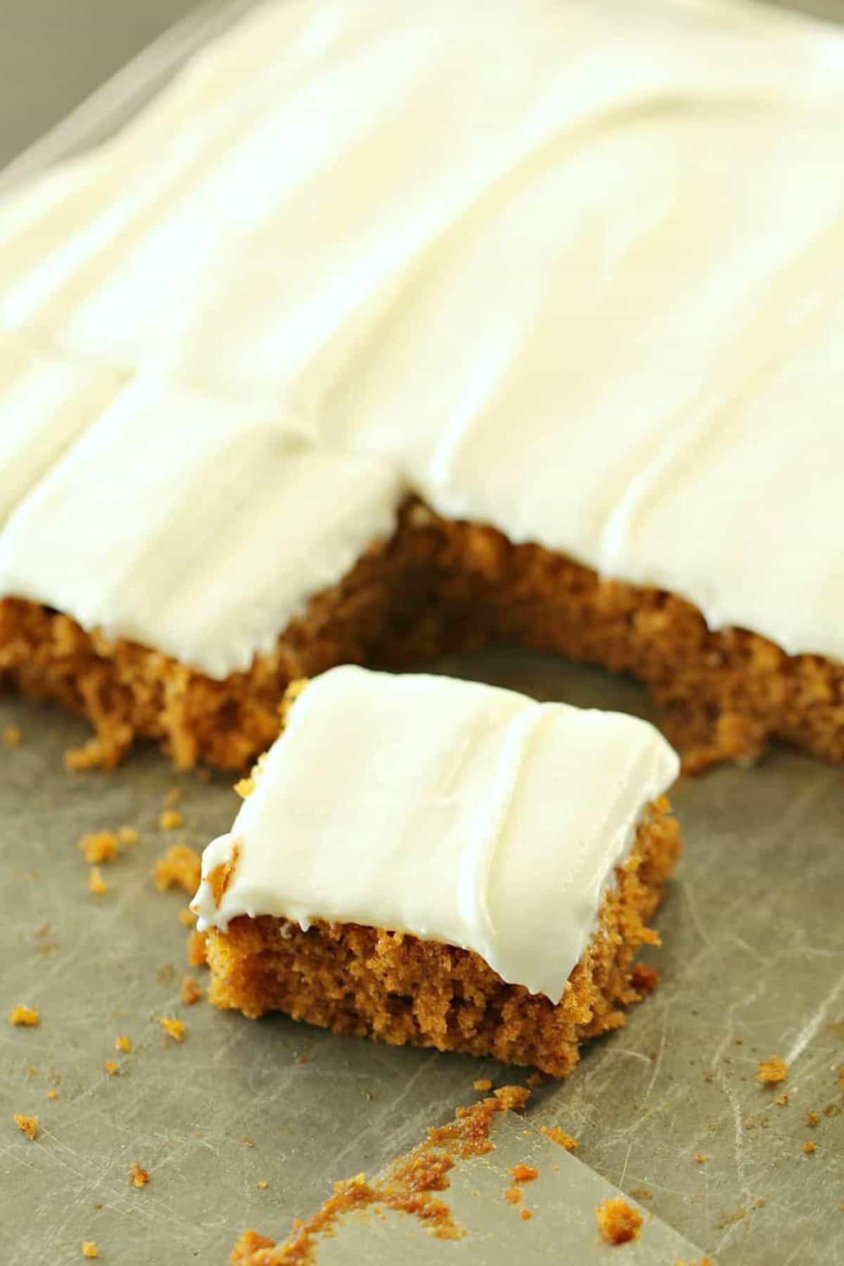 Sheet Pan Carrot Cake with Cream Cheese Frosting