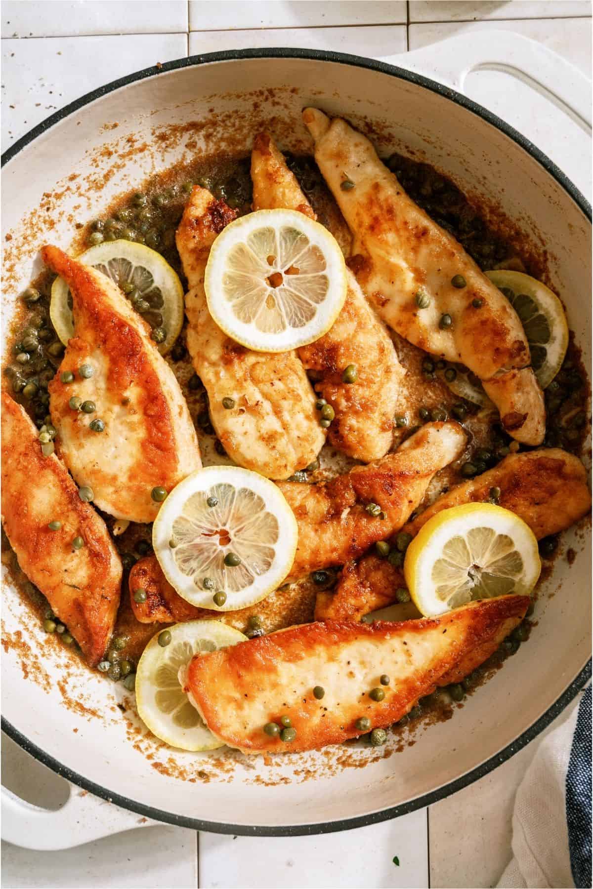30-Minute Chicken Piccata in a large skillet.