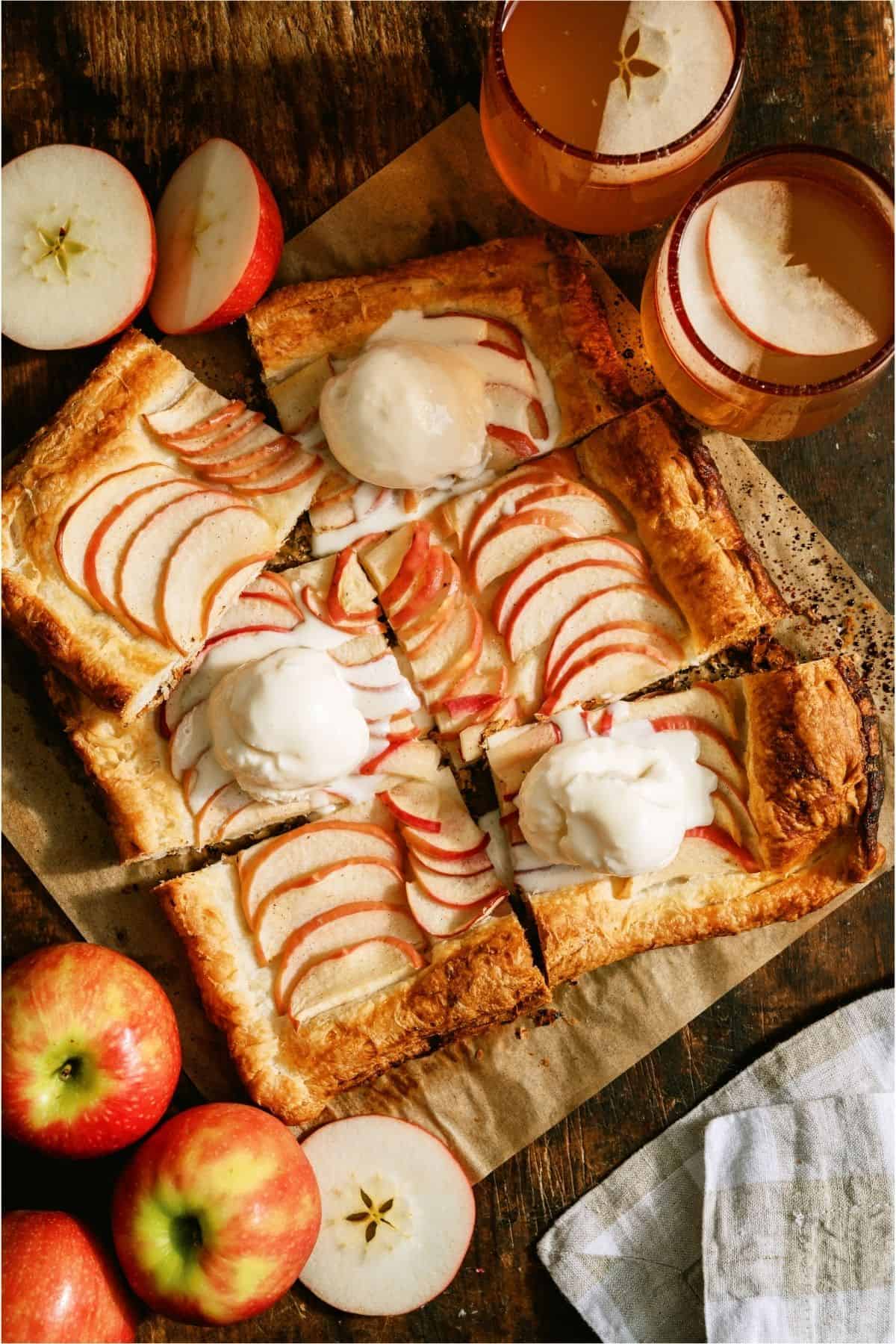 Easy Apple Tart With Puff Pastry