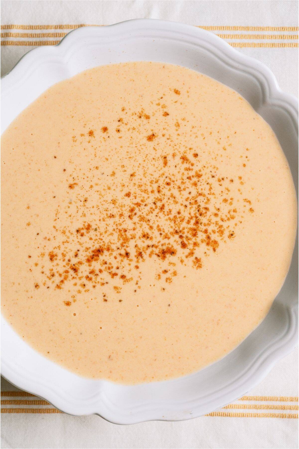 Lobster Bisque in a large serving bowl.
