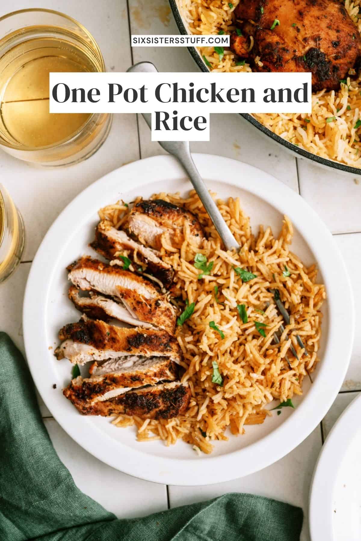 Easy One Pot Chicken and Rice - Six Sisters' Stuff
