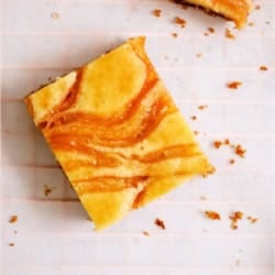 Guava Cheesecake Bar on a white background.