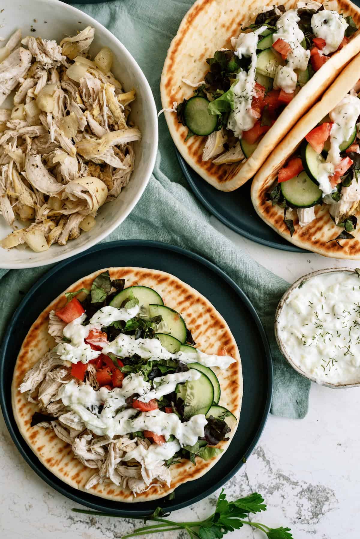 Slow Cooker Chicken Gyros Recipe
