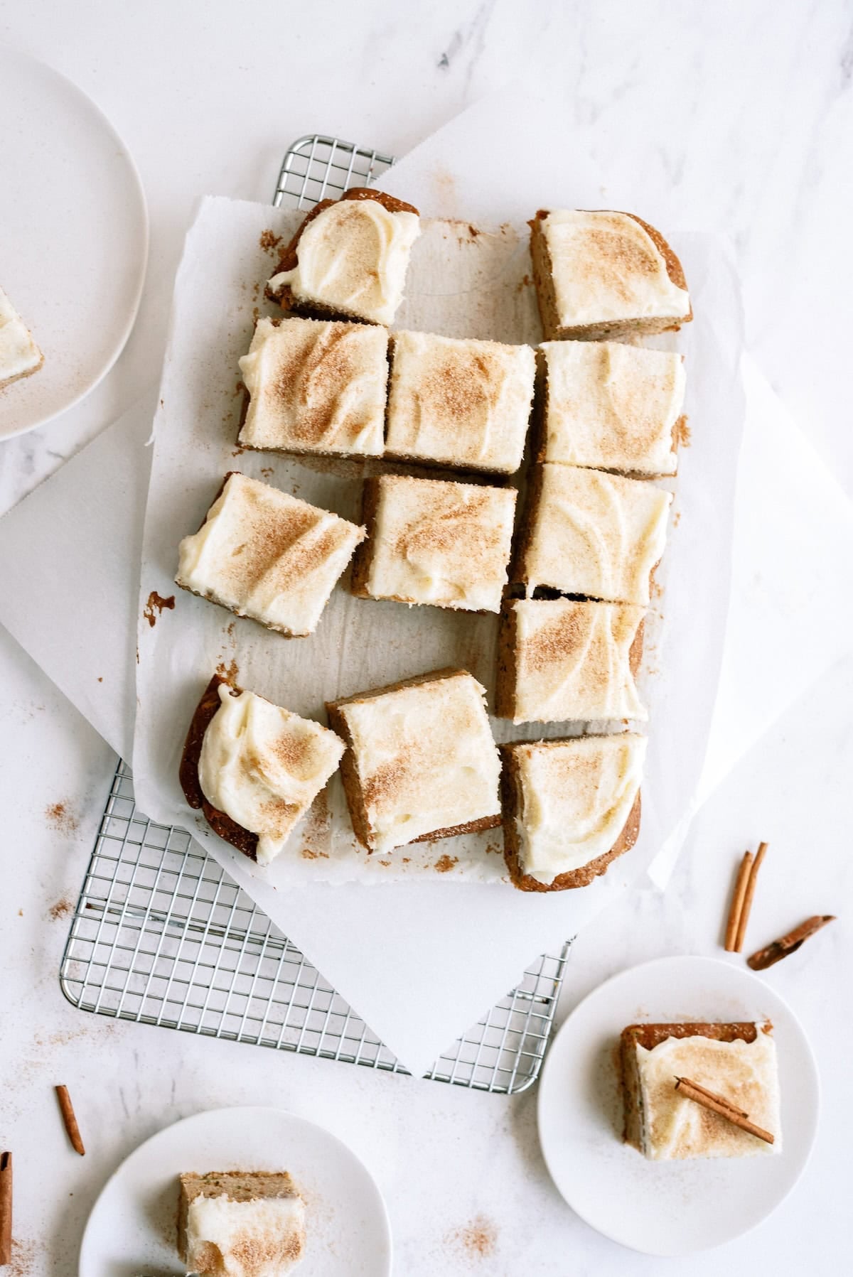 Cinnamon Zucchini Cake with Cream Cheese Frosting