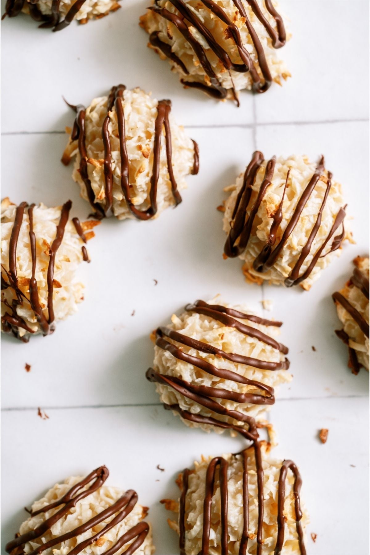 Top view of several Easy Coconut Macaroons.